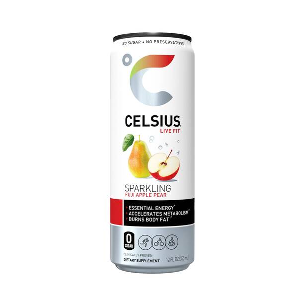 CELSIUS Sparkling Fuji Apple Pear Image Of CELSIUS Sparkling Fuji Apple Pear SKU: 320126