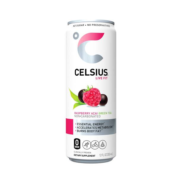 CELSIUS Raspberry Acai Green Tea Image Of CELSIUS Raspberry Acai Green Tea SKU: 320180
