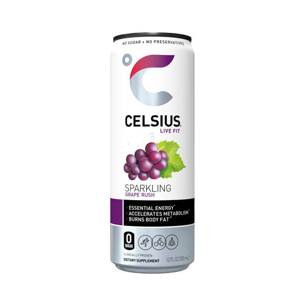 CELSIUS Sparkling Grape Rush Image Of CELSIUS Sparkling Grape Rush SKU: 320165