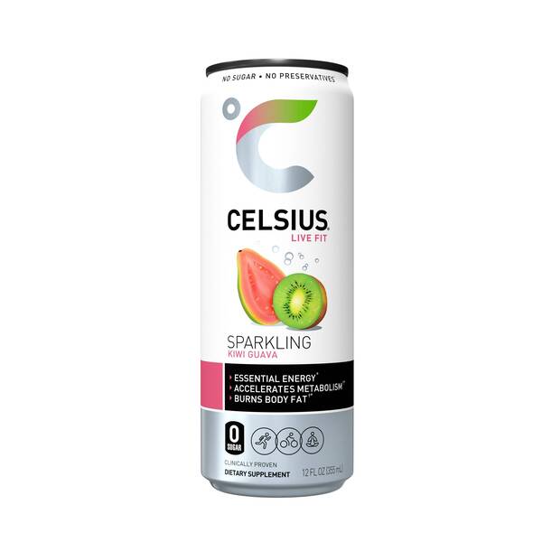 CELSIUS Sparkling Kiwi Guava Image Of CELSIUS Sparkling Kiwi Guava SKU: 320166