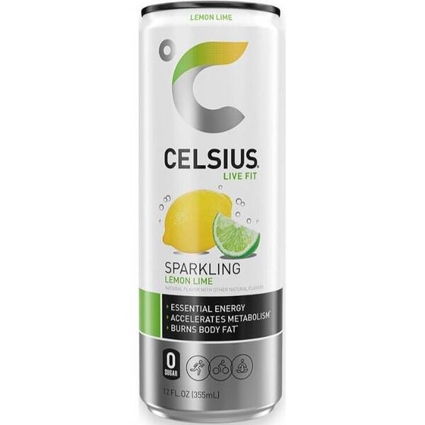 CELSIUS Sparkling Lemon Lime Image Of CELSIUS Sparkling Lemon Lime SKU: 320244