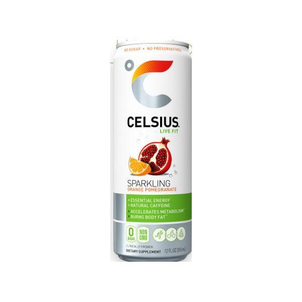 CELSIUS Sparkling Orange Pomegranate Image Of CELSIUS Sparkling Orange Pomegranate SKU: 320236