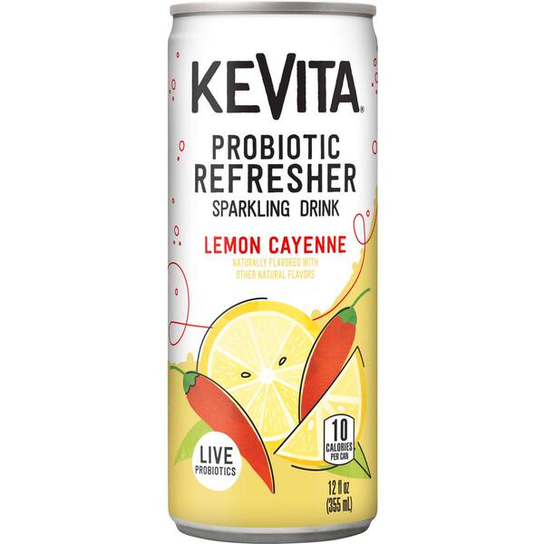 KeVita Probiotic Refresher Sparkling Lemon Cayenne Image Of KeVita Probiotic Refresher Sparkling Lemon Cayenne SKU: 322702
