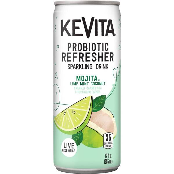 KeVita Probiotic Refresher Sparkling Mojita Lime Mint Coconut Image Of KeVita Probiotic Refresher Sparkling Mojita Lime Mint Coconut SKU: 322705