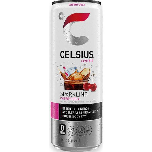CELSIUS Sparkling Cherry Cola Image Of CELSIUS Sparkling Cherry Cola SKU: 324095