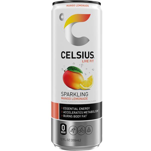 CELSIUS Sparkling Mango Lemonade Image Of CELSIUS Sparkling Mango Lemonade SKU: 325361